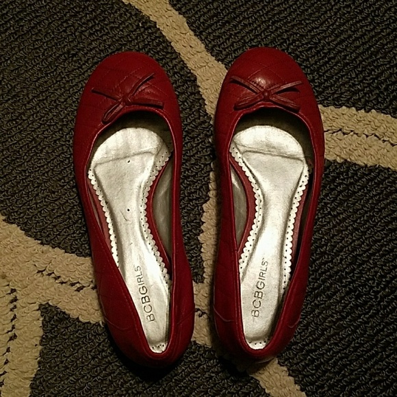 cute red flats